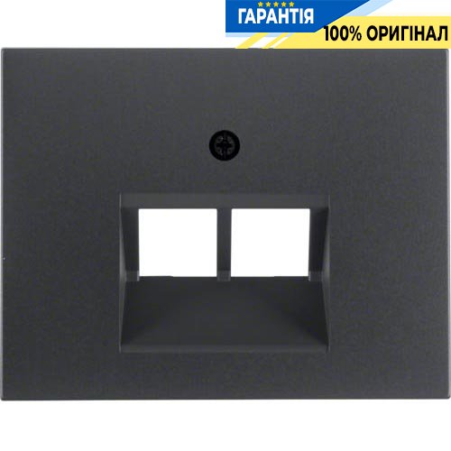 Накладка для розетки UAE / E-DAT, антрацит, Berker K.1 14097006