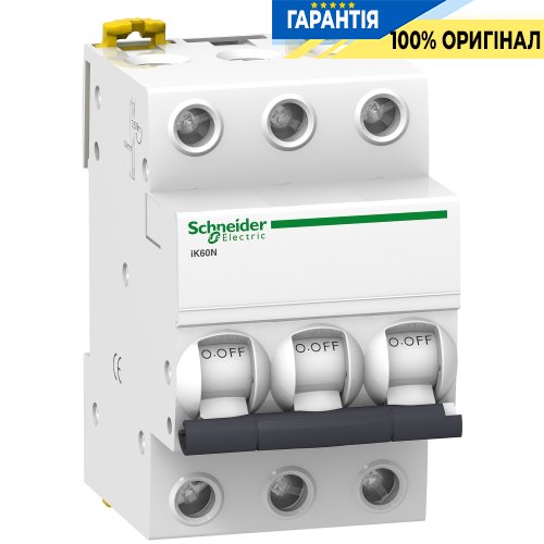 Автоматический выключатель Schneider Electric Acti9 iK60 3P 63A B SE A9K23363