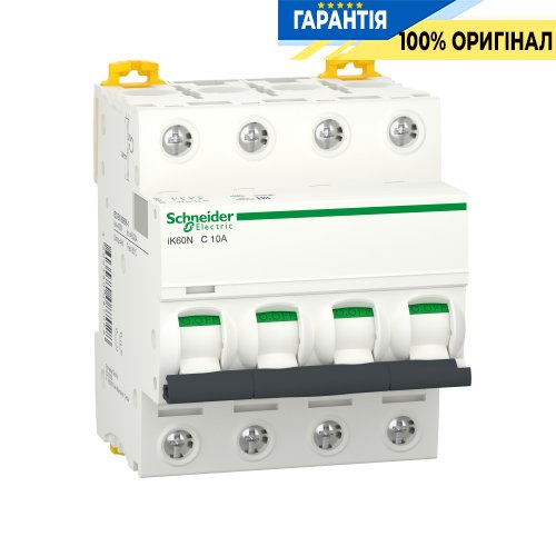 Автоматический выключатель Schneider Electric Acti9 iK60 4P 10A C SE A9K24410