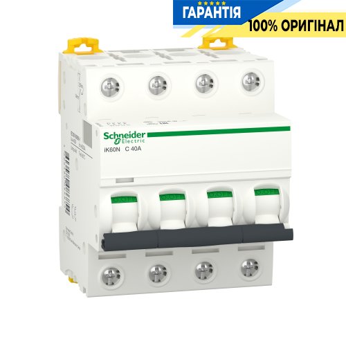 Автоматический выключатель Schneider Electric Acti9 iK60 4P 40A C SE A9K24440