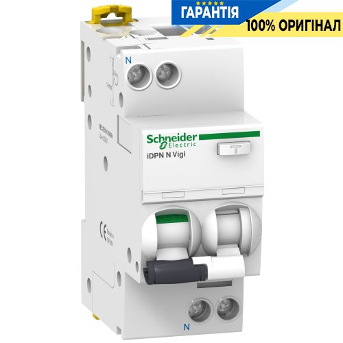 Дифференциальный автомат Schneider Electric Acti9 — «iDPN N VIGI» 1P+N, С32/0,03A AC A9D31632