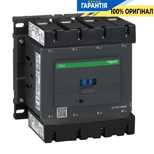 Контактор Schneider Electric Tesys 3-п. 200А НО+НЗ 24V AC  LC1D115004B7 винтовой зажим