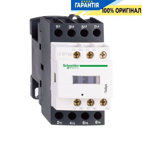Контактор Schneider Electric Tesys 3-п. 20А 2НО+2НЗ 24V DC LC1D098BD гвинтовий затискач