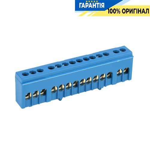 Шина IEK N нуль в корпусному ізоляторі на DIN-рейку ШНІ-6х9-14-К-C (YNN10-69-14KD-K07)