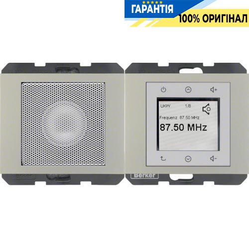 Radio Touch с динамиком, нержавеющая сталь, «K.5» Berker 28807004