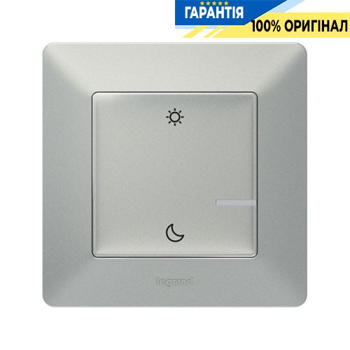 Умный беспроводной сценарный выключатель «День/Ночь» Legrand Valena Life with Netatmo 752389, алюминий