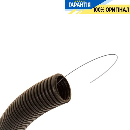 Труба ПНТ гнучка гофрована ДКС ∅32мм., посилена з протяжкою, колір чорний (11532A)