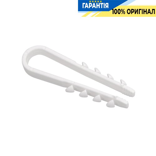 Дюбель хомут IEK, артикул - UHH35-19-25-100 19-25мм білий нейлон (100шт)
