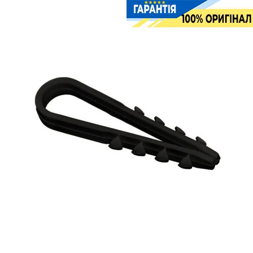 Дюбель хомут IEK, артикул - UHH36-5-10-100 5-10мм чорний нейлон (100шт)