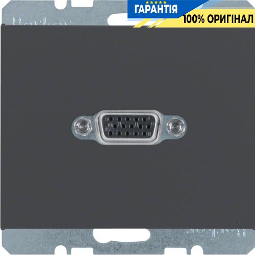 VGA-розетка, антрацит, K.1 Berker 3315407006