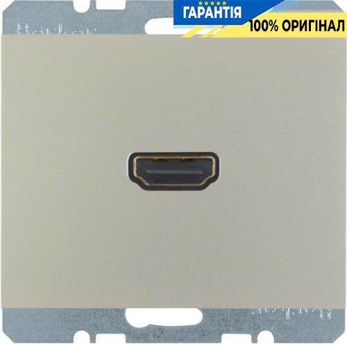 HDMI-розетка, нержавіюча сталь, Berker K.5 3315427004