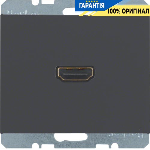 HDMI-розетка, антрацит, Berker K.1 3315427006