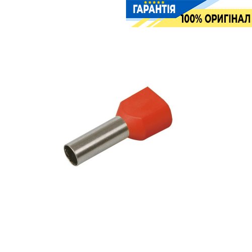 Наконечник-гильза IEK, артикул - UTE10-D2-6-100 НГИ2 1,5-12 с изол фланцем (100 шт/упак)