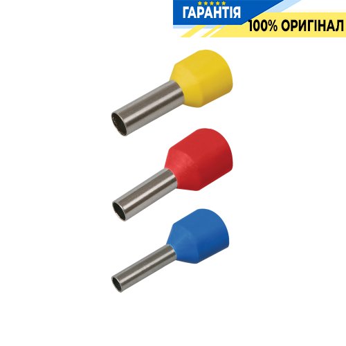 Накінечник-гільза IEK, артикул - UGN10-C75-02-08 Е7508 0,75 мм? з ізольованим фланцем (100 шт/упак)