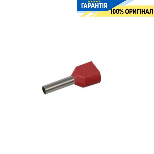 Наконечник-гильза IEK, артикул - UTE10-4-D75-100 НГИ2 0,75-8 (темно-красный, 20шт)