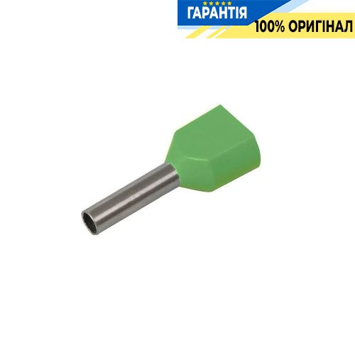Наконечник-гильза IEK, артикул - UTE10-D2-2-100 НГИ2 1,0-8 с изол фланцем (100 шт/упак)