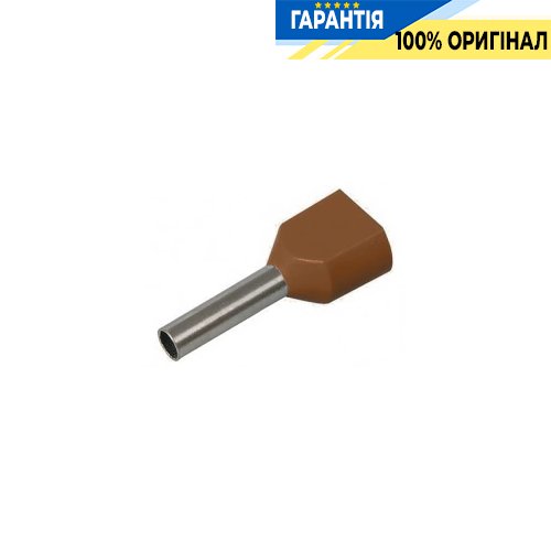 Накінечник-гільза IEK, артикул - UTE10-D2-4-100 НГІ2 1,5-8 з ізол фланцем (100 шт/упак)