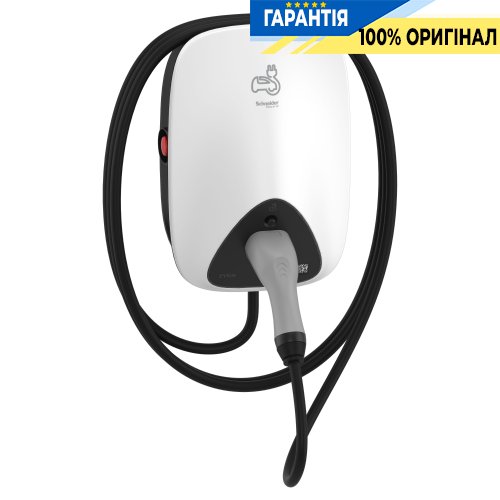 Зарядна станція Schneider Electric EVlink Home Smart EVH4S11NC, 3P+N, приєднаний кабель 5м, 11кВт, 16А, з RDC-DD
