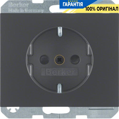 Розетка з з/к з захистом від дітей, антрацит, 16А / 250В Berker K.1 47357006