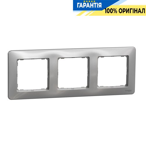 Рамка 3-я. Schneider Electric «Sedna Design» SDD313803 (цвет - алюминий)