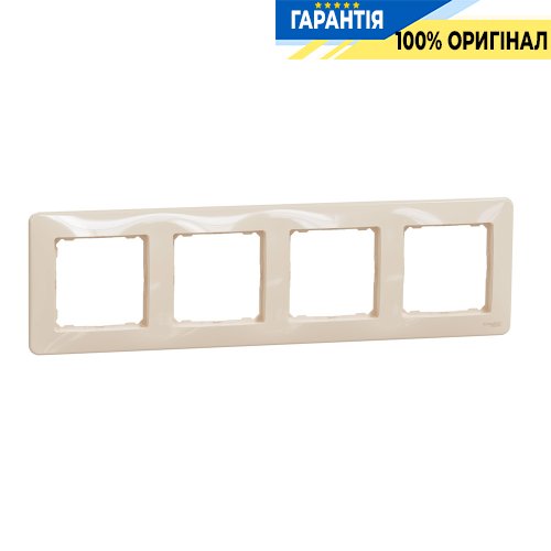 Рамка 4-а Schneider Electric «Sedna Design» SDD312804 (колір - бежевий)