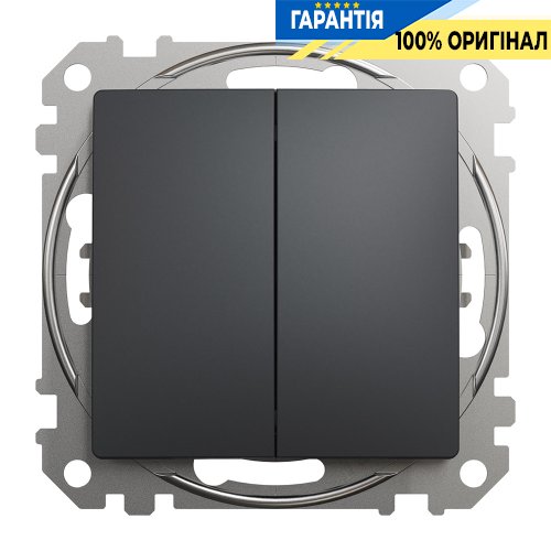 Переключатель 2-кл Schneider Electric «Sedna Design» SDD114108 (цвет - черный)