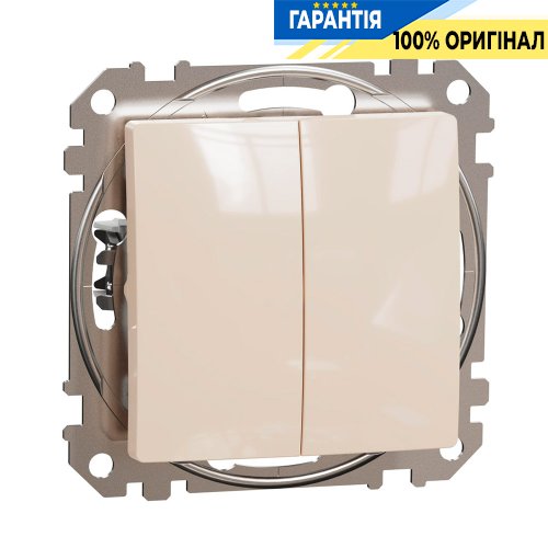 Перемикач 2-кл Schneider Electric Sedna Design SDD112108 (колір - бежевий)