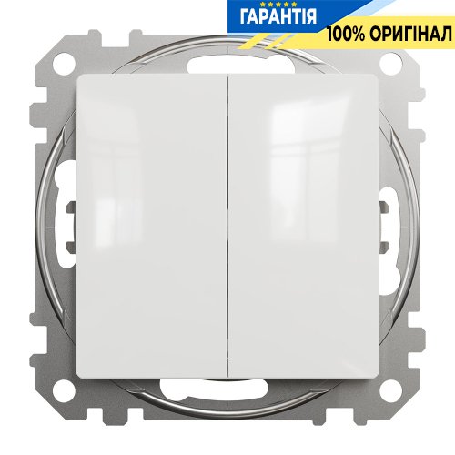 Переключатель 2-кл Schneider Electric «Sedna Design» SDD111108 (цвет - белый)