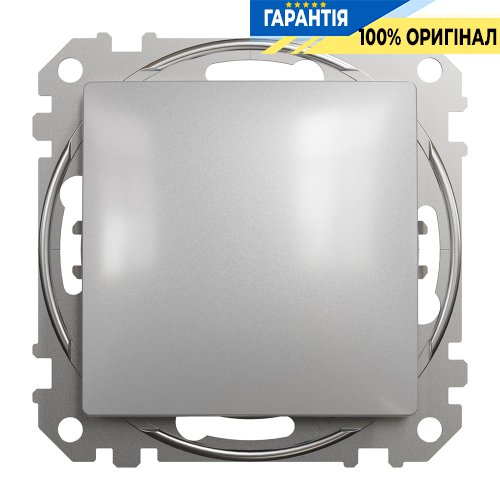 Вимикач 1-кл Schneider Electric Sedna Design SDD113101 (колір - алюміній)