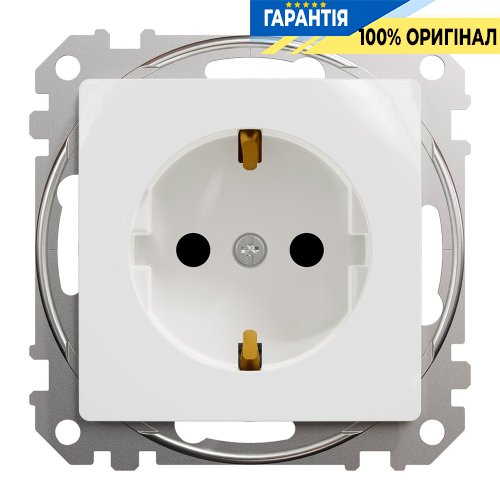 Розетка с з/к со шторками Schneider Electric «Sedna Design» SDD111022 (цвет - белый)