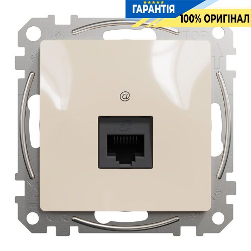 Комп'ютерна розетка RJ45 кат. 5е UTP Schneider Electric «Sedna Design» SDD112451 (колір - бежевий)