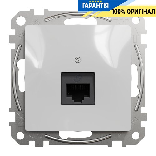 Комп'ютерна розетка RJ45 кат. 5е UTP Schneider Electric «Sedna Design» SDD113451 (колір - алюміній)