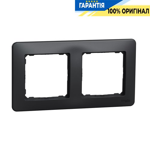 Рамка 2-а Schneider Electric «Sedna Design» SDD314802 (колір - чорний)