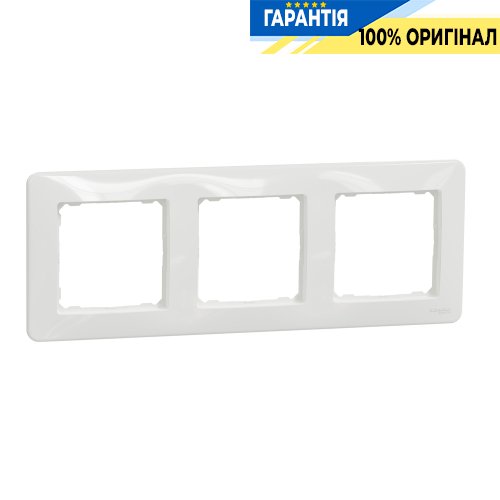 Рамка 3-я. Schneider Electric «Sedna Design» SDD311803 (цвет - белый)