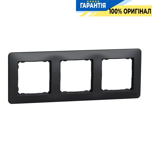 Рамка 3-а Schneider Electric «Sedna Design» SDD314803 (колір - чорний)