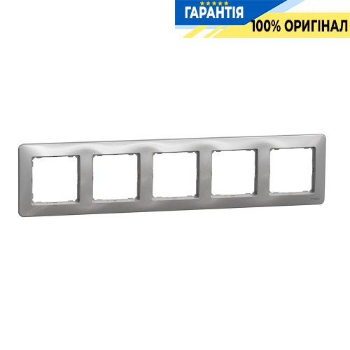 Рамка 5-я. Schneider Electric «Sedna Design» SDD313805 (цвет - алюминий)