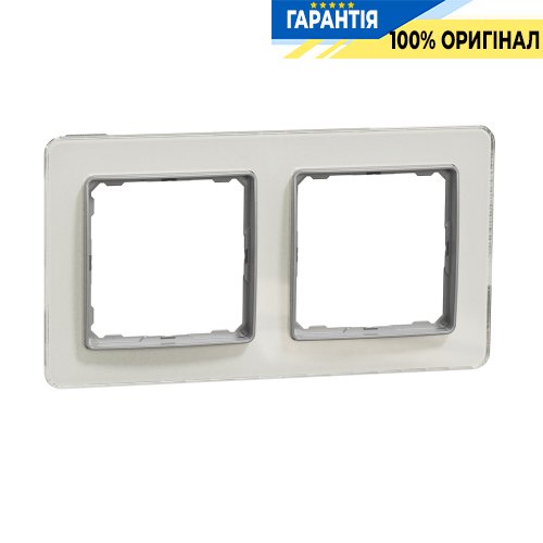 Рамка 2-а Schneider Electric Sedna Elements SDD360802 (колір - біле скло)