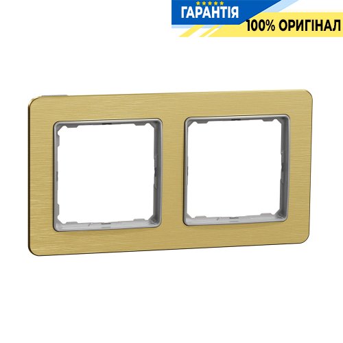 Рамка 2-а Schneider Electric «Sedna Elements» SDD371802 (колір - матове золото)