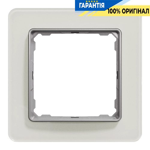 Рамка 1-я. Schneider Electric «Sedna Elements» SDD360801 (цвет - белое стекло)
