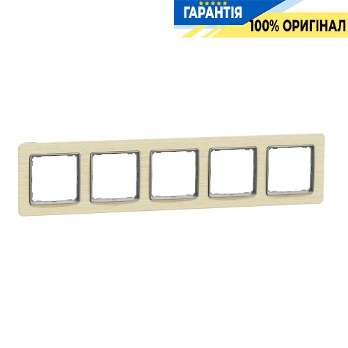 Рамка 5-я. Schneider Electric «Sedna Elements» SDD380805 (цвет - береза)