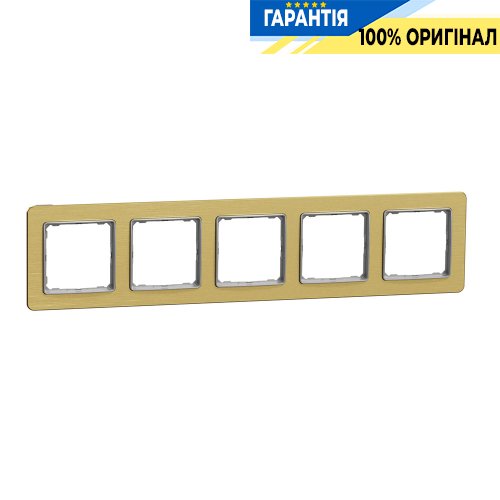 Рамка 5-а Schneider Electric Sedna Elements SDD371805 (колір - матове золото)