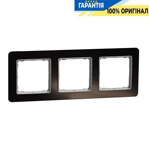 Рамка 3-а Schneider Electric Sedna Elements SDD361803 (колір - чорне скло)