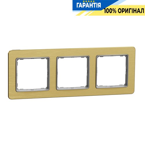 Рамка 3-а Schneider Electric «Sedna Elements» SDD371803 (колір - матове золото)