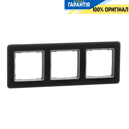 Рамка 3-я. Schneider Electric «Sedna Elements» SDD362803 (цвет - стекло матовое)