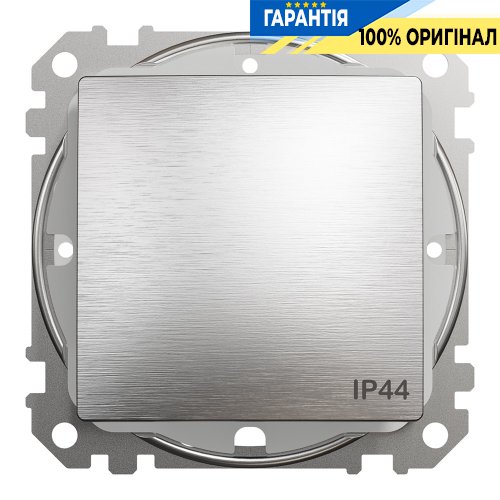 Переключатель 1-кл IP44 Schneider Electric «Sedna Elements» SDD270106 (цвет - матовый алюминий)