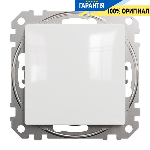 Кнопочный переключатель 1-кл Schneider Electric «Sedna Design» SDD111116 (цвет - белый)