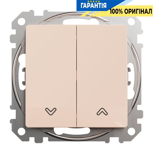 Вимикач для жалюзі 2-кл Schneider Electric Sedna Design SDD112104 (колір - бежевий)