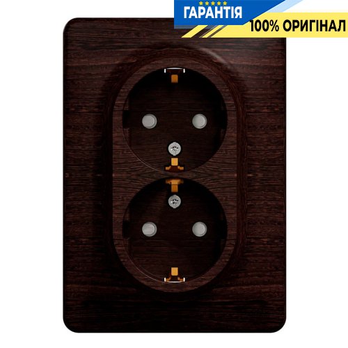 Розетка 2-а з з/к зі шторками Schneider Electric «Sedna Elements» SDD381221 (колір - венге)