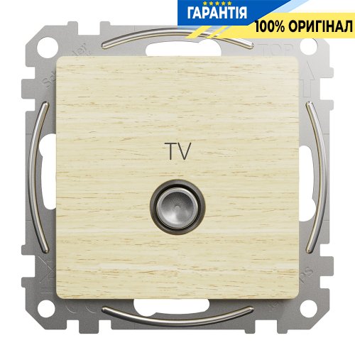 Розетка TV конечная 4дб Schneider Electric «Sedna Elements» SDD180471 (цвет - береза)