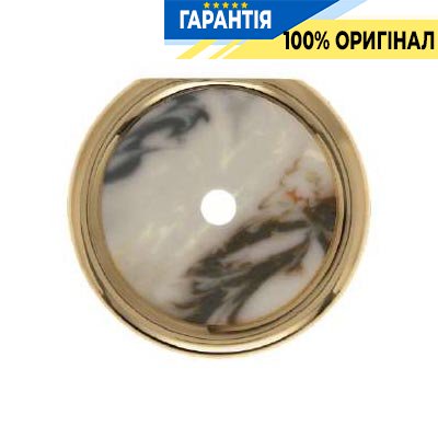 Декоративна рамка 1-місна, кінцева, білий декор під мармур Berker 109210